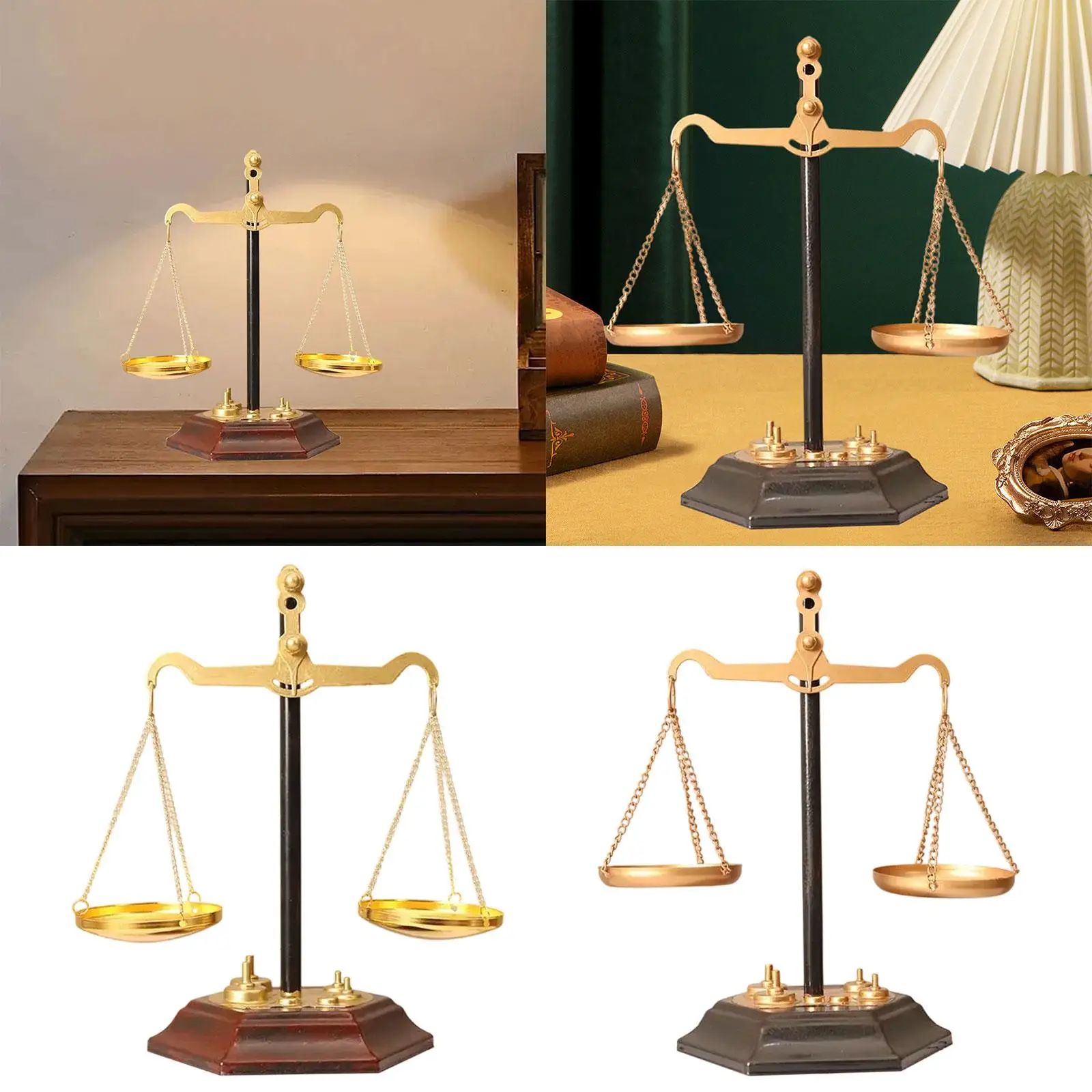 

Jewelry Display Tabletop Jewelry Storage Decor Organizer Desktop Balance Scale Art for Rings Necklace Bracelets Keys Earrings