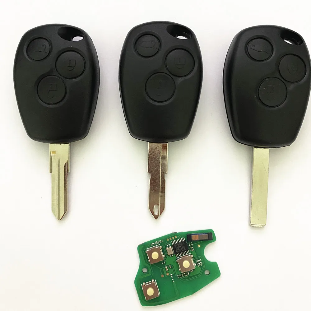

3 button Remote Key PCF7946 Chip 434MHz For Renault Trafic Vivaro Primastar Movano Replacement