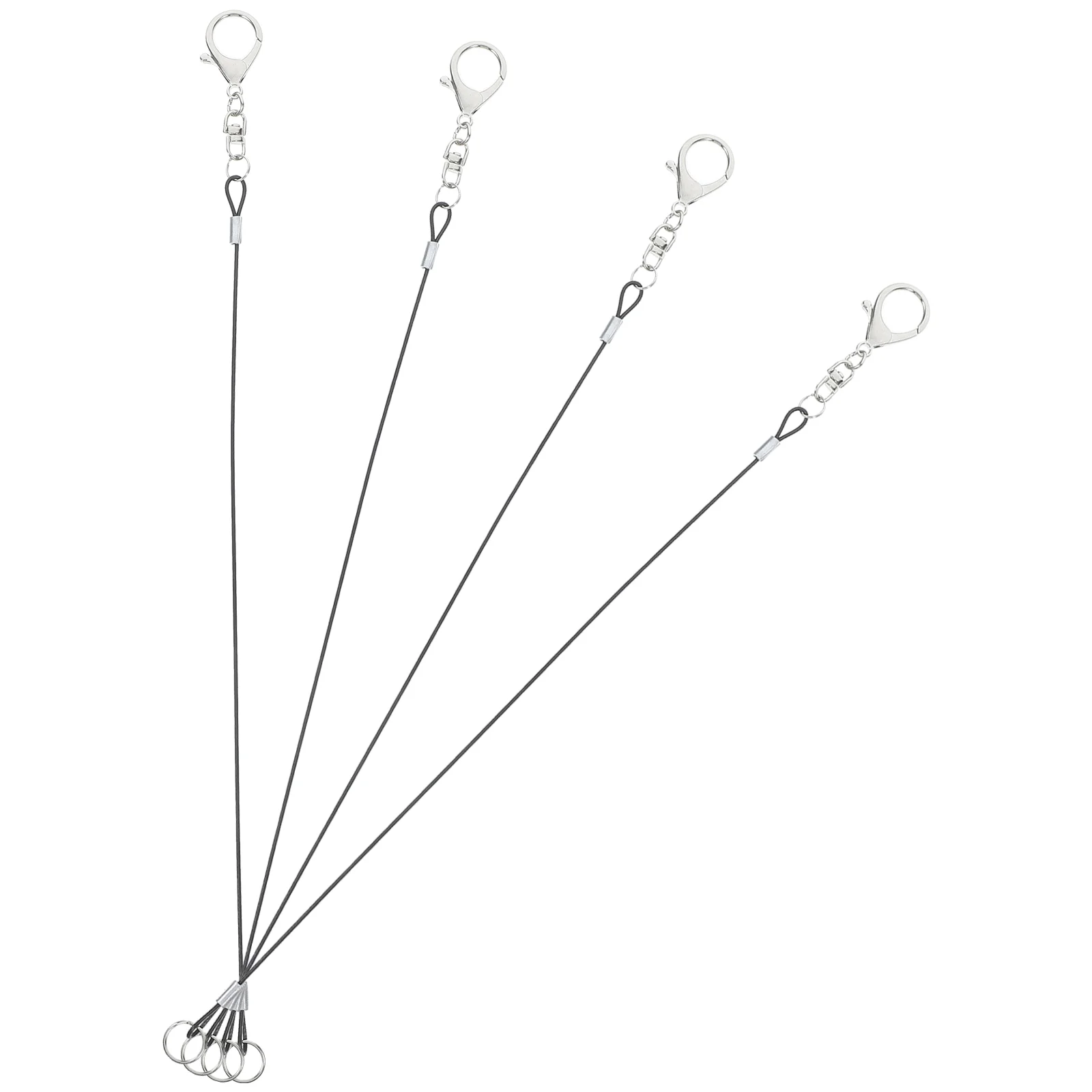 4 шт., держатель для ручки-ручки, поводок для буфера обмена, ремень для сотового телефона, шнур для стилуса, петля, черная цепочка для путешествий