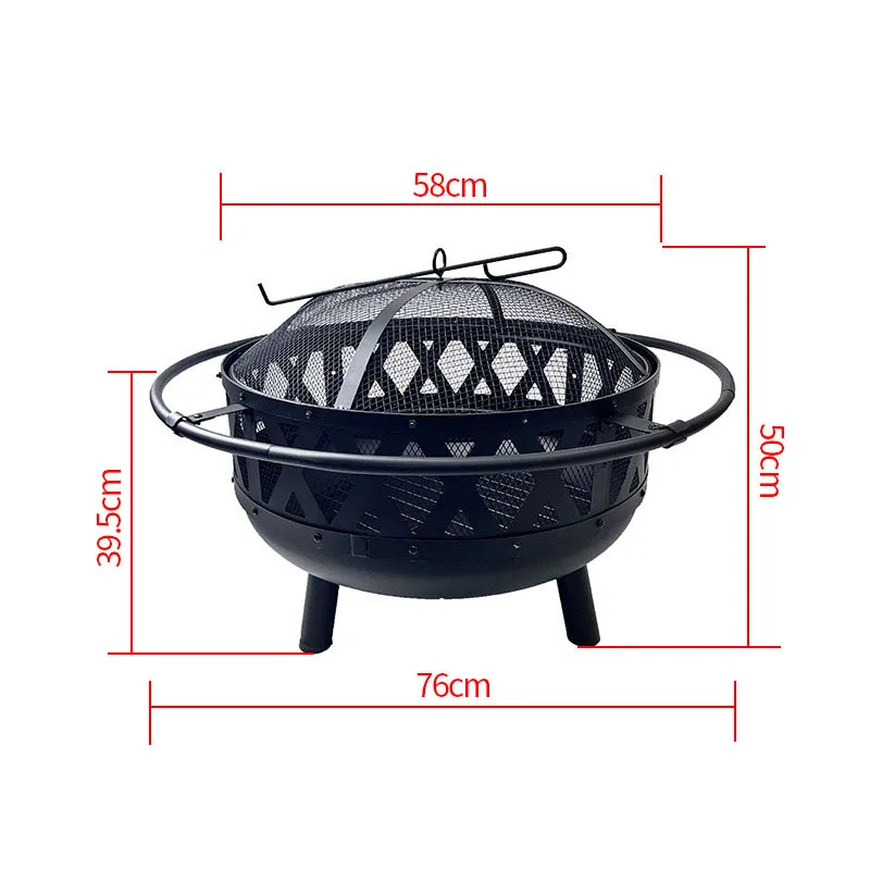 

Outdoor patio Round grill Table heating Wood stove Grill Carbon brazier Heating stove Bonfire basin
