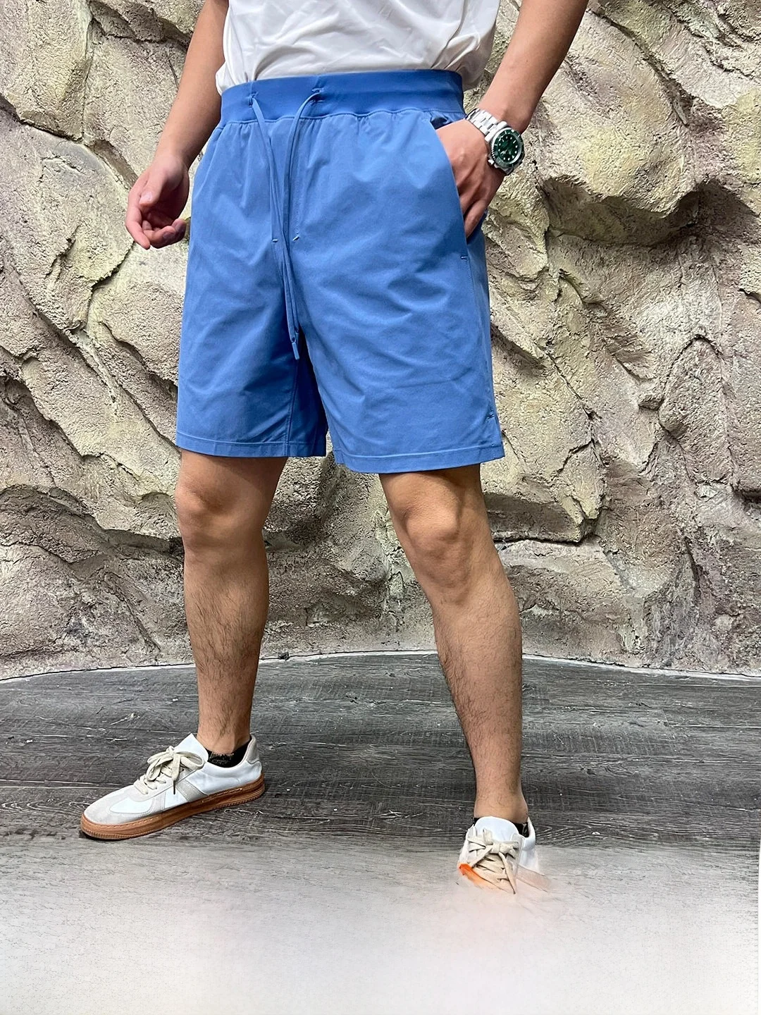 Lu Series Substitute! Cool Sensation Technology Fabric! Summer Men's Outdoor Sports Quick Dry Elastic Running Fitness Shorts