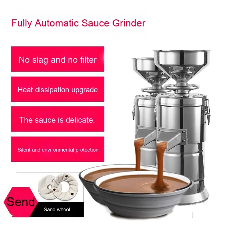 Factory Direct Sale Stainless Steel Grinding Machine Soybean Paste And Peanut Butter Machine For Peanut Processing