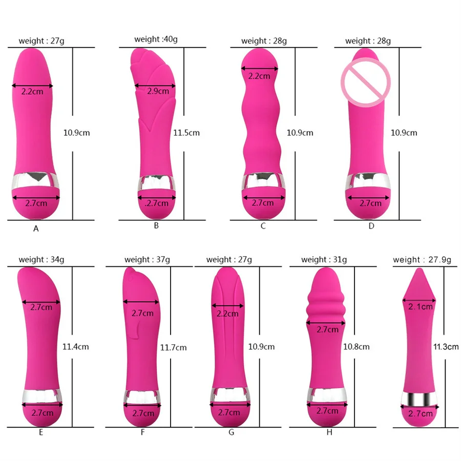 Powerful Bullet Vibrator G-Spot Vibration Mini AV Vibrator Anal Butt Plug Clit Massager Masturbator Adult Sex Toys For Women