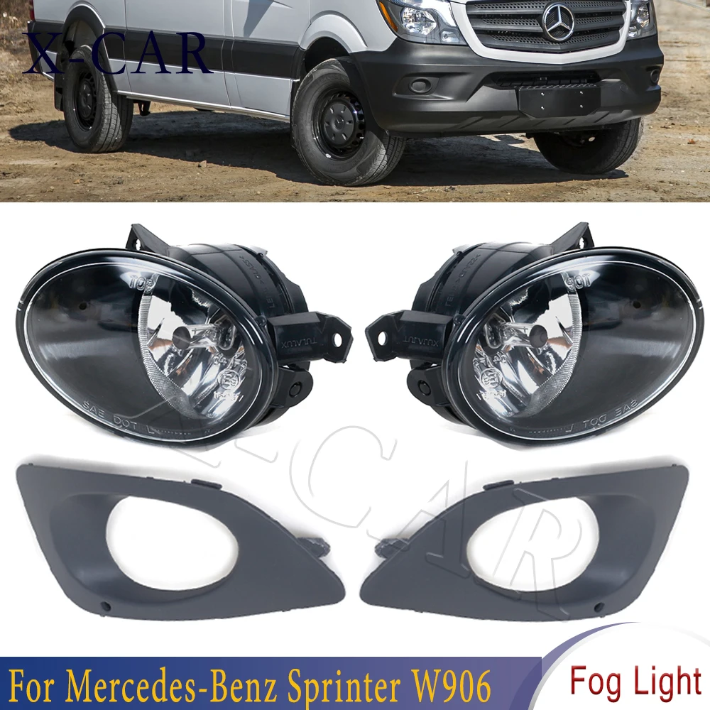 

X-CAR For Mercedes-Benz Sprinter W906 9068203861 9068203961 1Set New Left Right Front Fog Light Foglamps With Cover car-styling