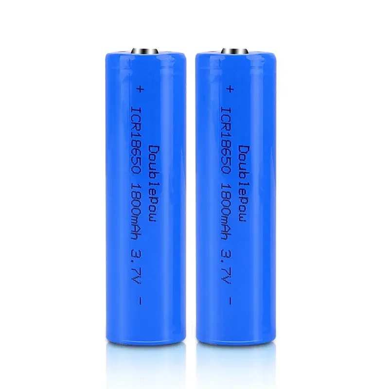 2pcs 18650 3.7V Rechargeable Battery 1200mah 1500mah 1800mah 2000mah 2200mah 2600mah 3400mah Pointed Li-po Lithium Battery