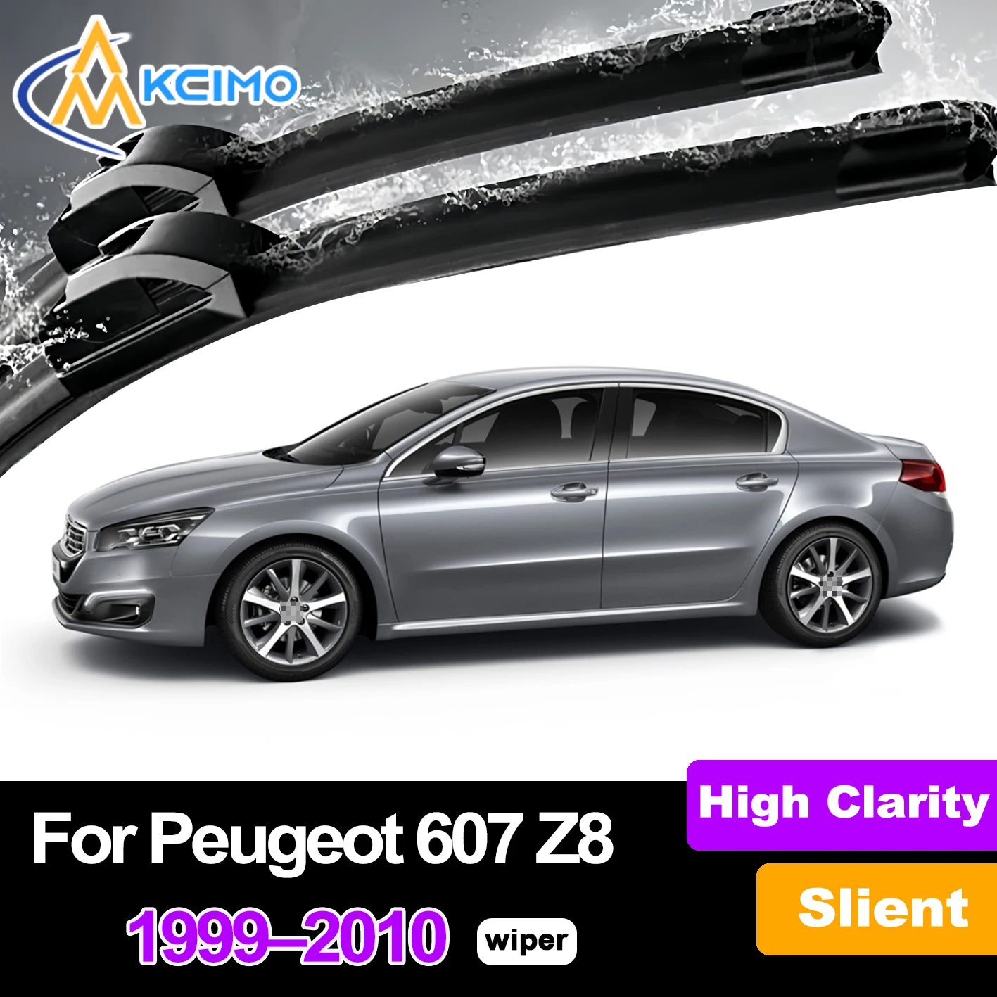 

2Pcs Front Windshield Wiper Blades For Peugeot 607 Z8 1999–2010 Windscreen Window Car Accessories
