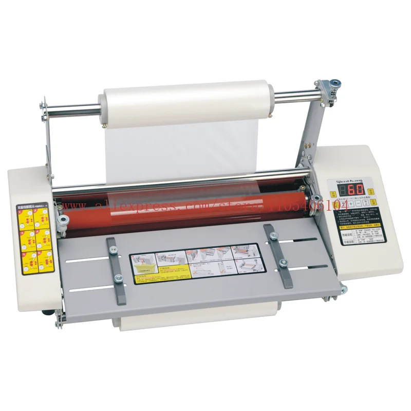 A3+laminating machine, four roll hot and cold laminating roll machine, film photo binding