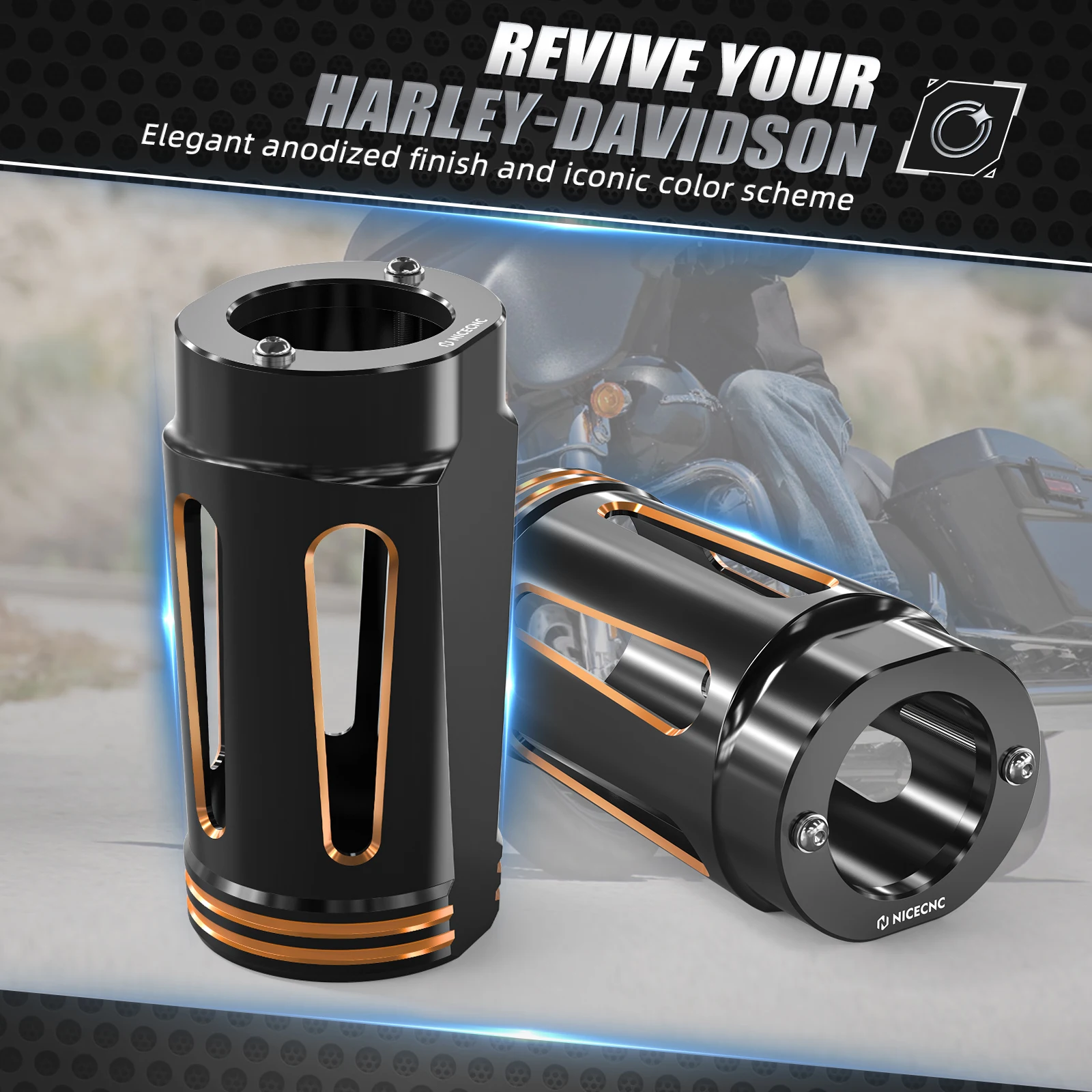 ل هارلي ستريت جلايد FLHX/خاص FLHXS NICECNC شوكة المنزلق يغطي الطريق الإنزلاق خاص FLTRXS 2015-2023 الترا المحدودة FLHTK