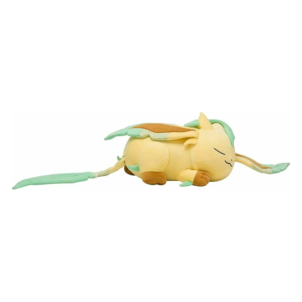 Pokemon original Eeveelution big sleep Leafeon plush toy stuffed toys doll doll Christmas presents for children