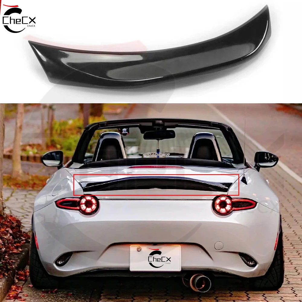 

For Mazda 2016-2024 MX5 Miata ND RF LMS Style Carbon fiber Material Rear Spoiler Rear Trunk Lid Spoiler Tail