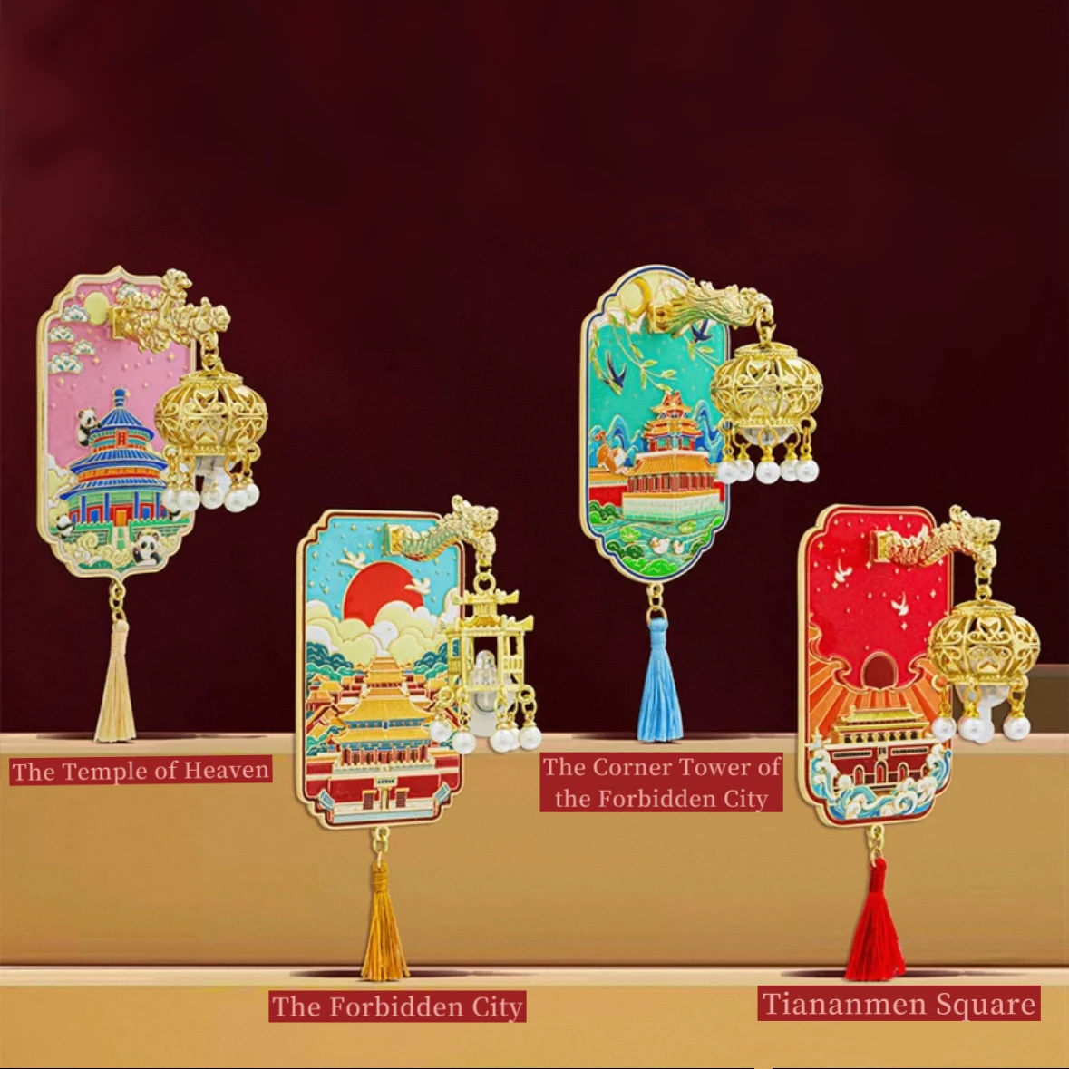 Magnet Kulkas Beijing dengan Desain Pasir Hisap Logam Suvenir dan Hadiah Pariwisata Budaya dan Kreatif