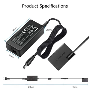 Netzadapter-Netzteil, Dummy-Akku, LP-E17, DC-Kopplung, Passform für Canon EOS Rebel, RP, R50, T7i, T6i, T8i, T6S, SL2, SL3, ACK-E18 8 Hauptverkäufe gefälschte Batterie Canon SL3 - №7
