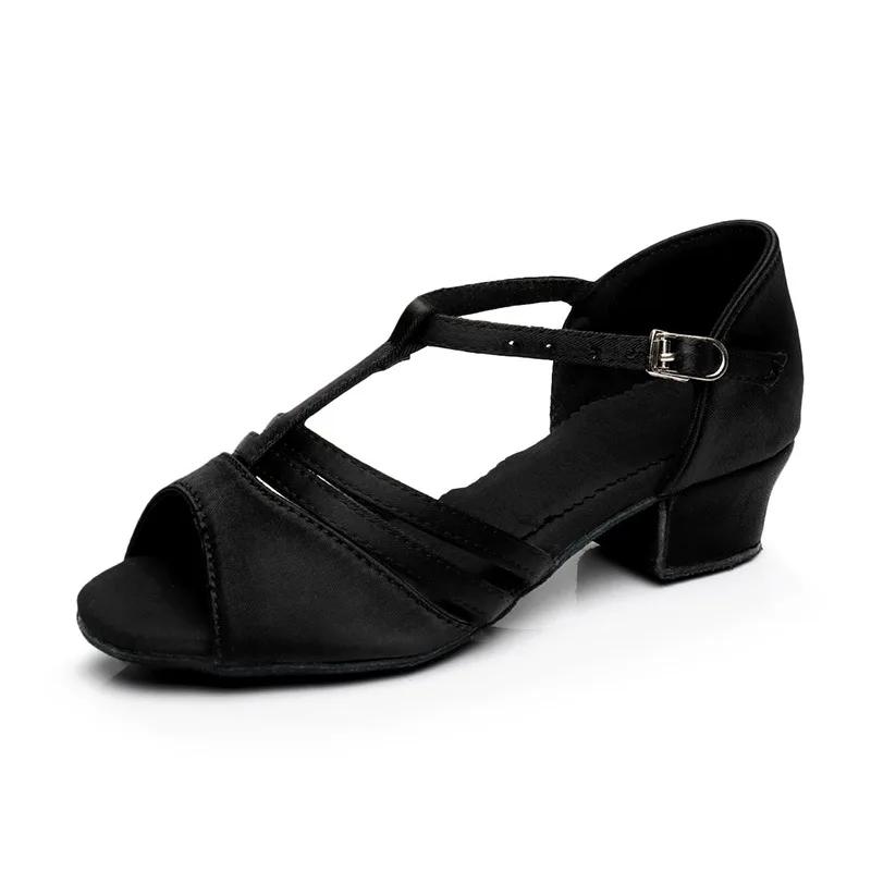Dziecięce buty do tańca latynoskiego 3-4 cm kwadratowy korzeń/mały korzeń Wygodne buty do tańca - buty do ćwiczeń z miękką podeszwą