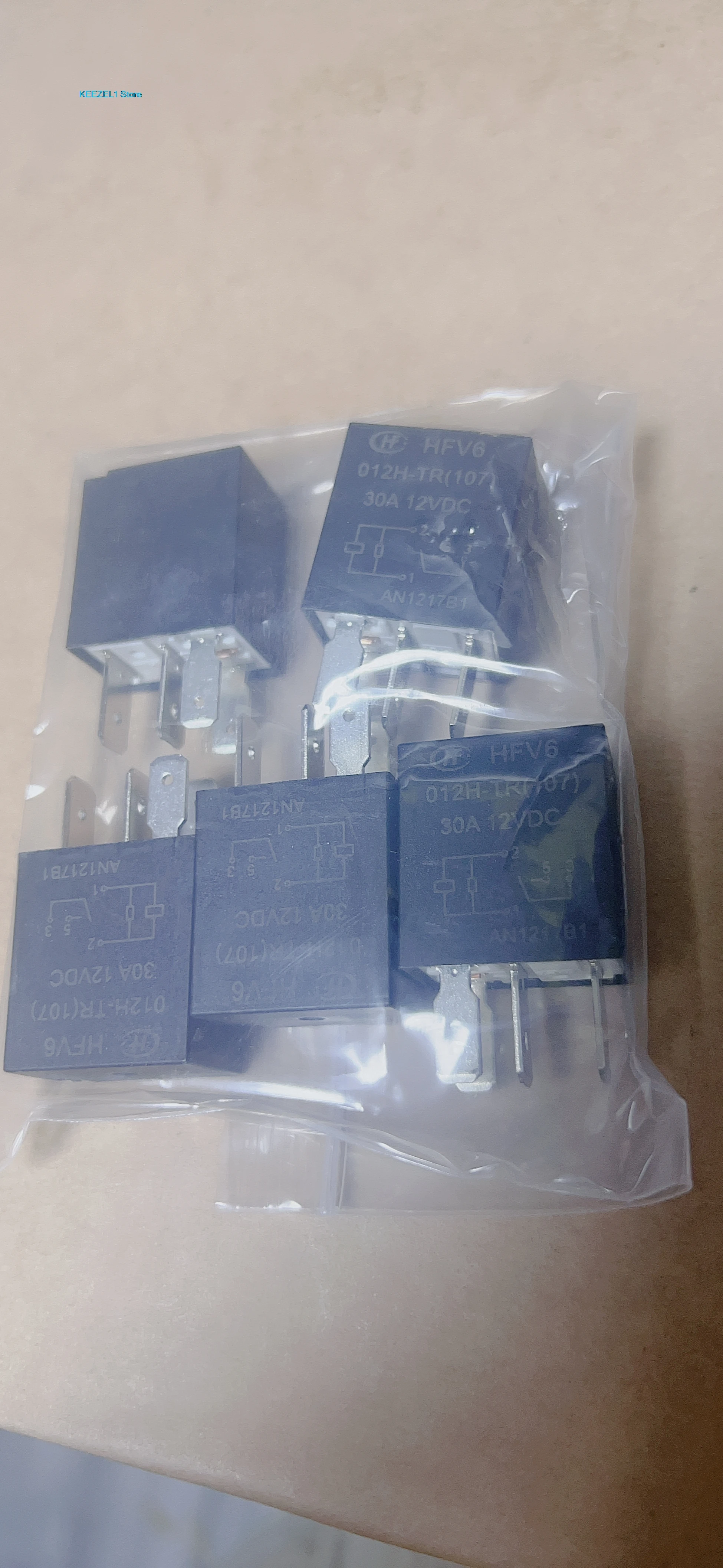 Relay HFV6 012H-TR 4-pin 12V   5PCS -1lot