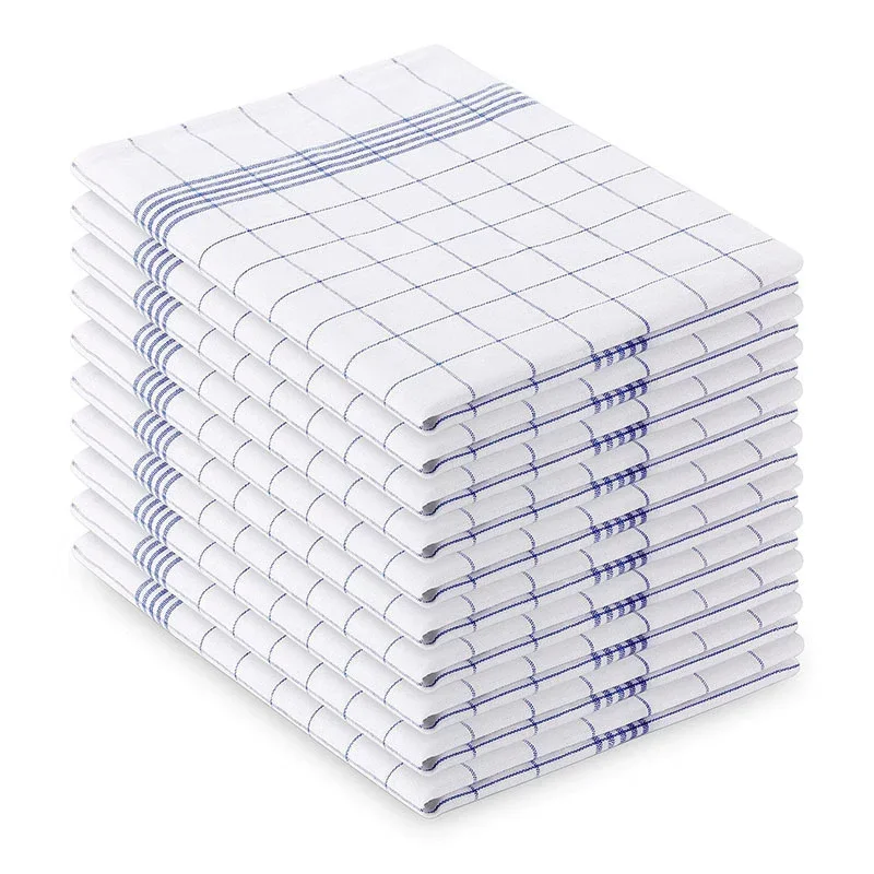 

Большие кухонные полотенца в клетку, чайные полотенца, мягкие и многоразовые салфетки для чистки, быстросохнущие тряпки для мытья посуды