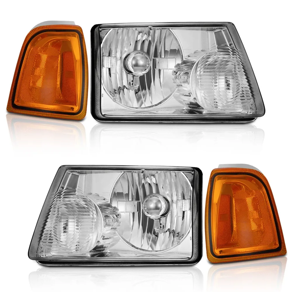 

Комплект фар для Ford Ranger 2001-2011 годов выпуска, хромированные, без лампочек