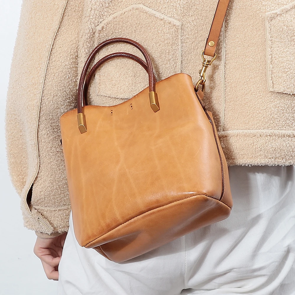 Genuine leather women's bag new crossbody shoulder bag handbag multifunctional tree cream leather bag Trendy  bags for women