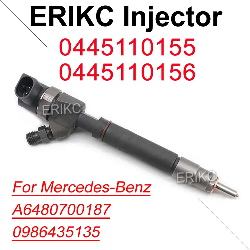 

0445110156 Diesel Fuel Injector 0445110155 Common Rail Sprayer Nozzle 0986435135 for Bosch Mercedes-Benz A6480700187 6480700187