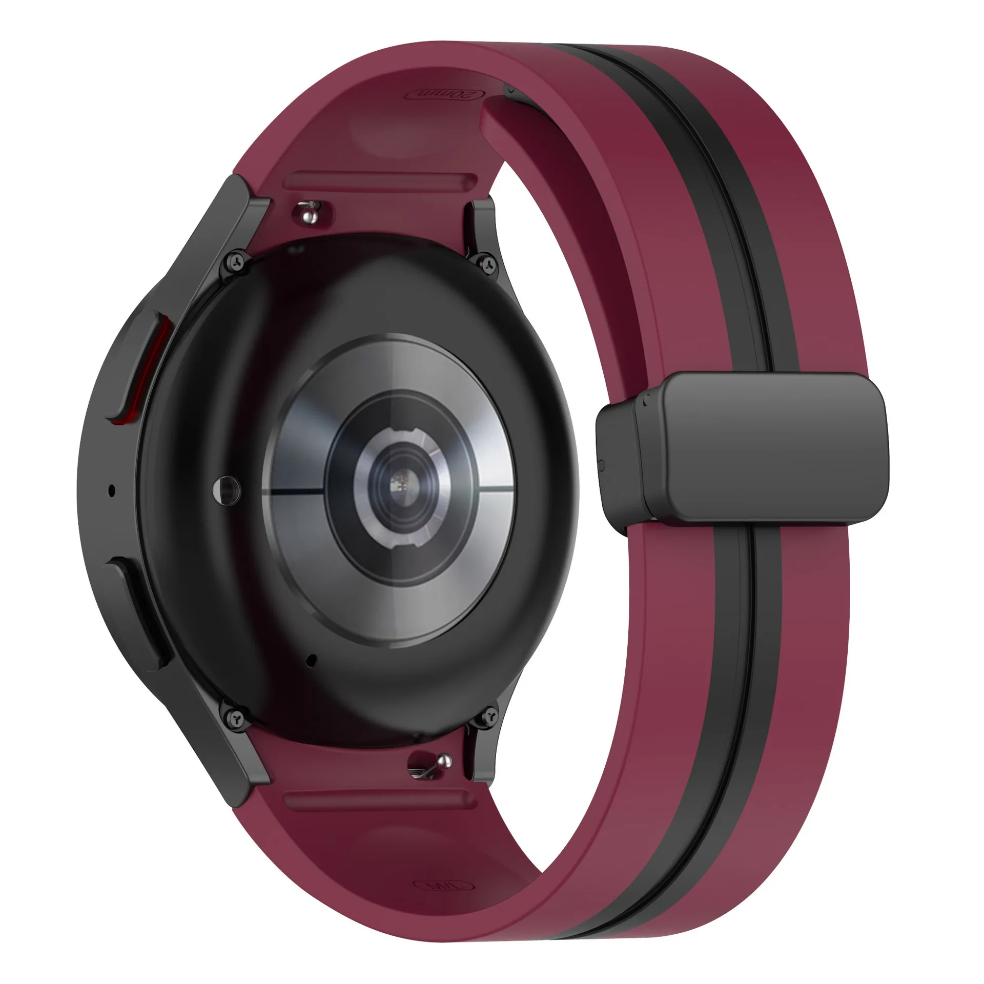 Ремешок силиконовый для Samsung Galaxy Watch 6 5 4 40 мм 44 мм 5 Pro 45 мм, магнитный браслет для часов 6 4 Classic 47 мм 43 мм 46 мм 42 мм