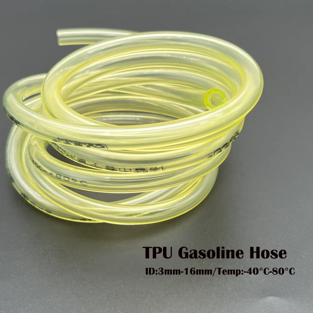 1/2/5Meters Fuel Gas Hose ID 3/4/5/6/8/10/12/14/16mm TPU Petrol Pipe for Motorcycle Car Oil Resistant Flexible TPU Fuel Hose