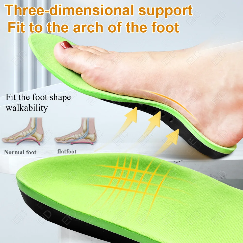 Insole EVA Orthopedic Shoes Sole Insoles For feet Arch Foot Pad X/O Leg Correction Flat Foot High Elastic Cushion Outdoor Sports