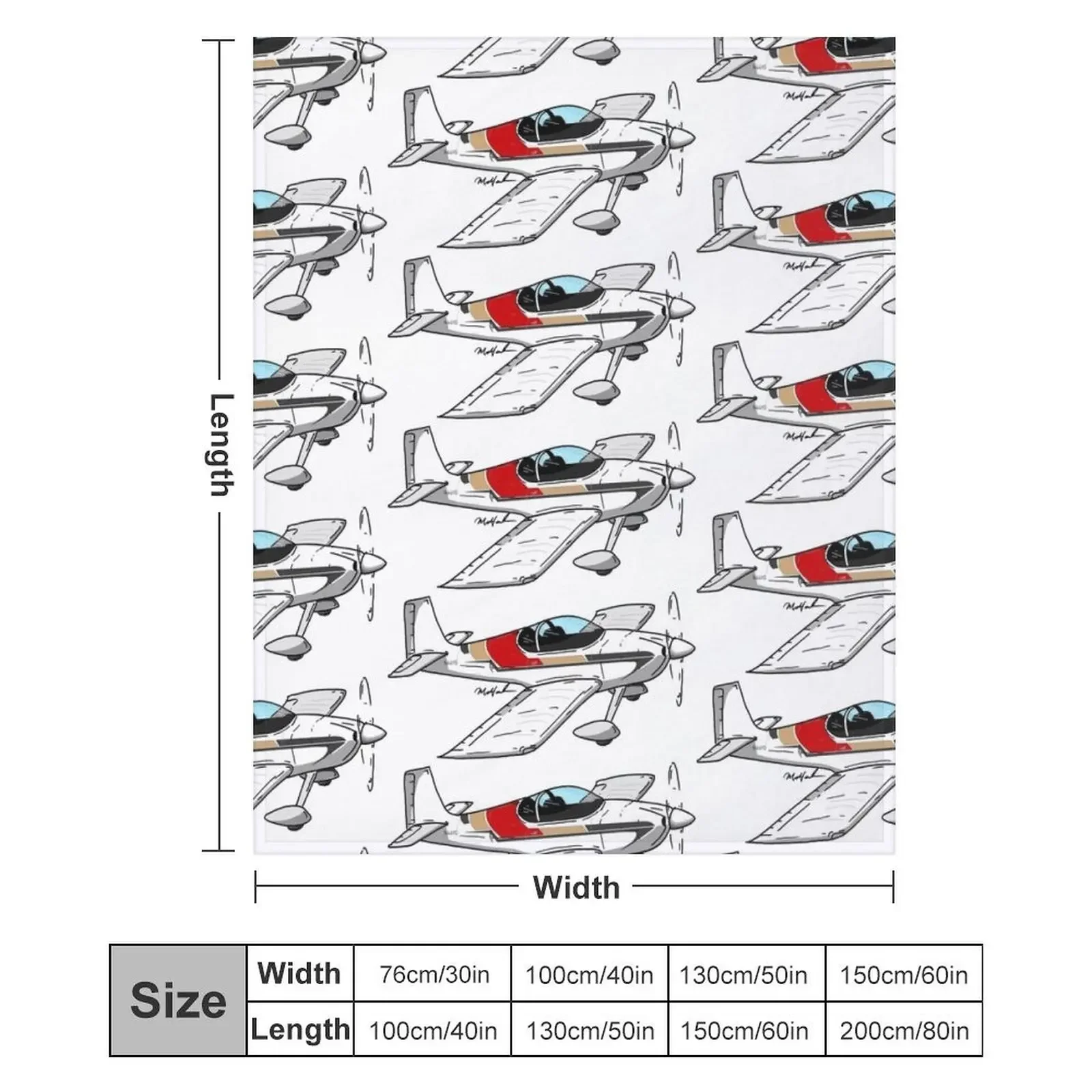 2010 RV-6 N44YG Throw Blanket Cute Quilt Blankets For Baby Custom Blankets