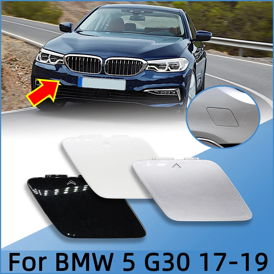 

Auto Front Bumper Towing Hook Eye Cover Cap For Bmw 5 Series 2017 2018 2019 G30 G31 518 520 525 530 535 540#51117427448 Painted