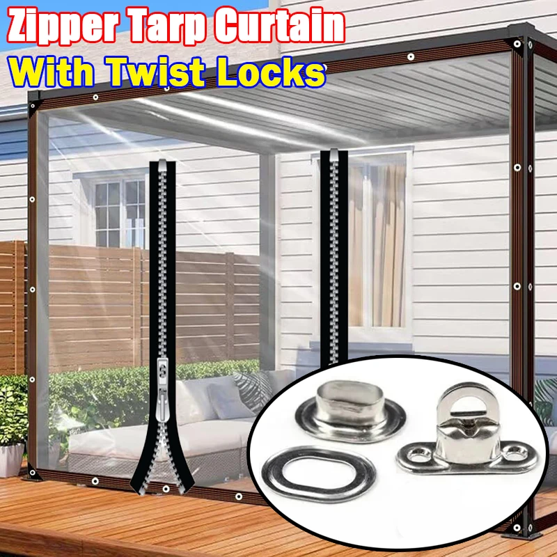 

Настроить уличную брезентовую занавеску для беседки с поворотными замками, прозрачную брезенту на молнии, прозрачную беседку, ветрозащитный экран с дверью