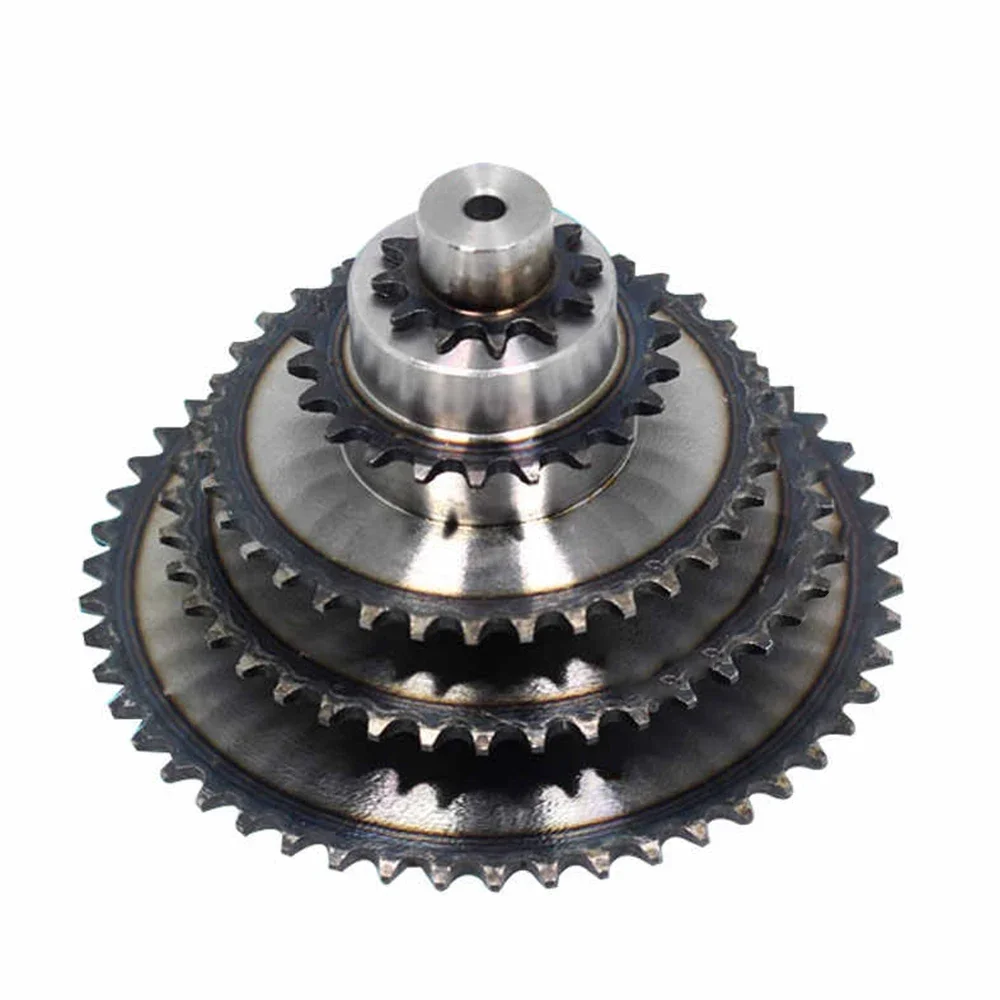 1Pcs 45# Steel 05B Sprocket 10-25 Teeth Inner Hole 6/8mm Table Wheel Finished Hole Sprocket Screw Pitch 8mm For Universal Motor