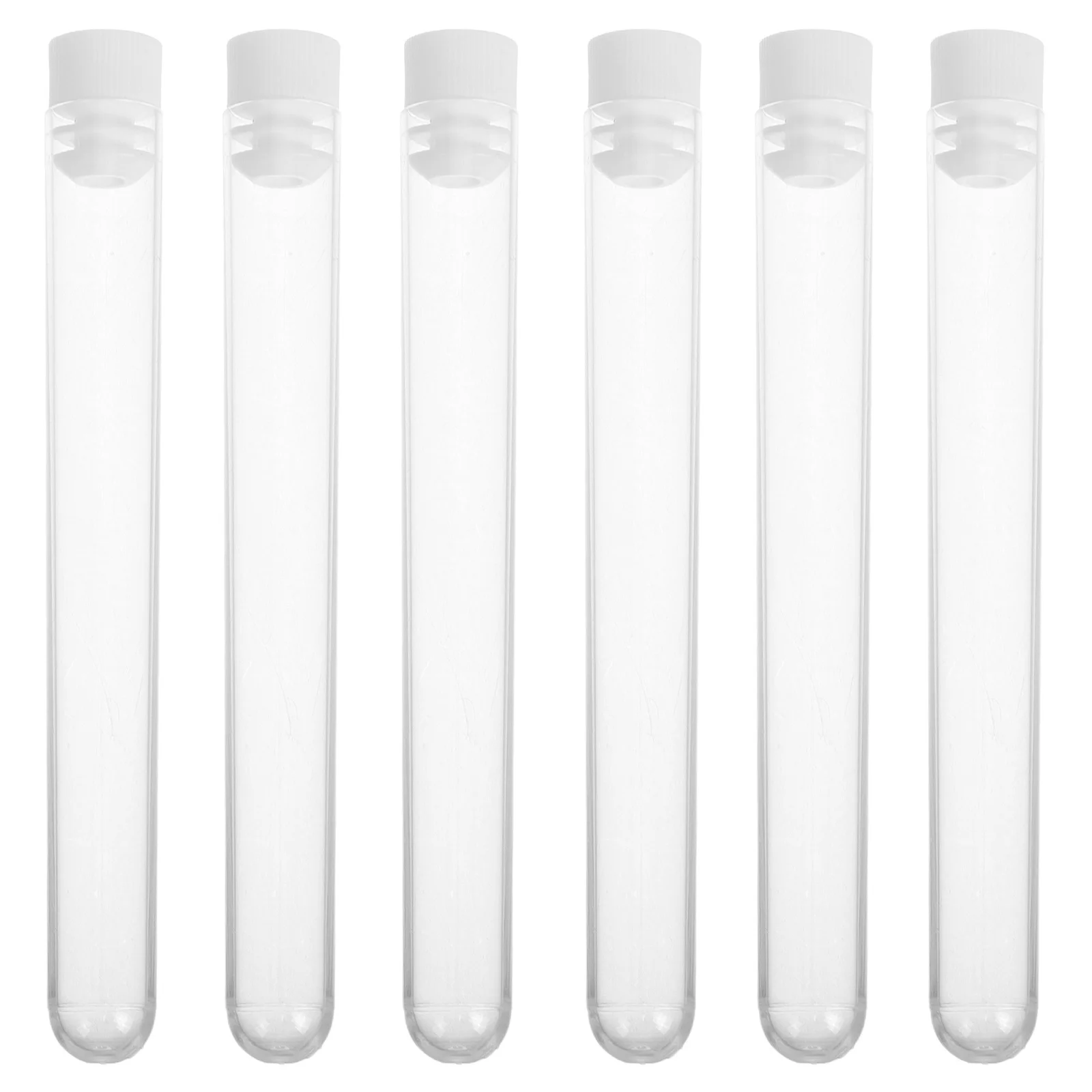 Caja de almacenamiento de cepillos de pestañas, soporte de tubos de ensayo de plástico transparente, organizador de maquillaje de viaje, tubos vacíos, aplicador de varita para rímel, 15 Uds.