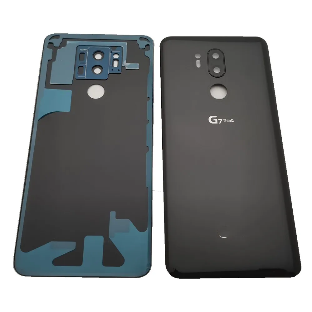 For LG G7 ThinQ G710 G710EM G710PM Battery Cover Case Back Door Back Housing With Camera Lens Replacement Parts