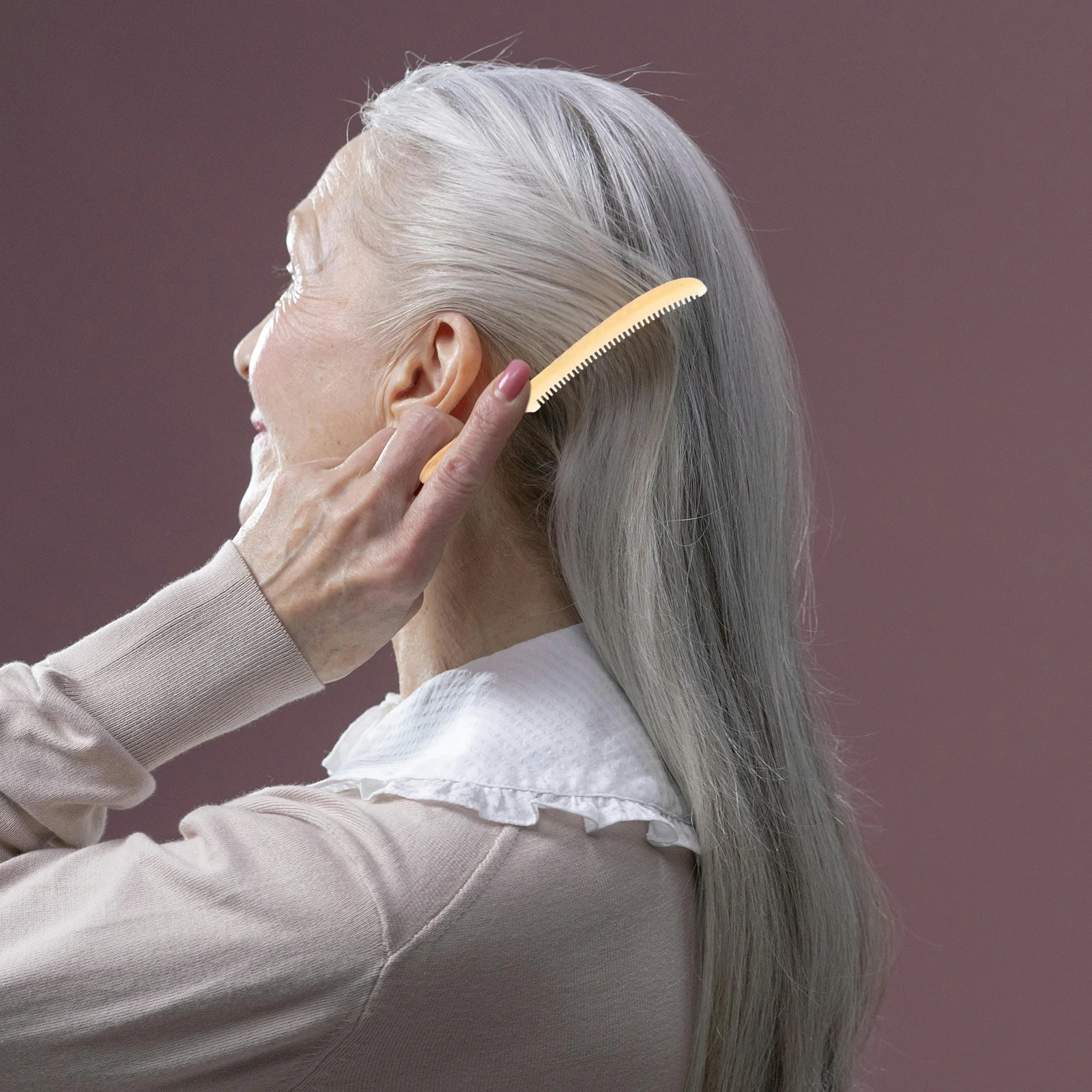 

Horn Comb Wide Tooth Hair Detangler Scalp Massage Brush Portable Lightweight Comb for Hair Care Detangler Brush