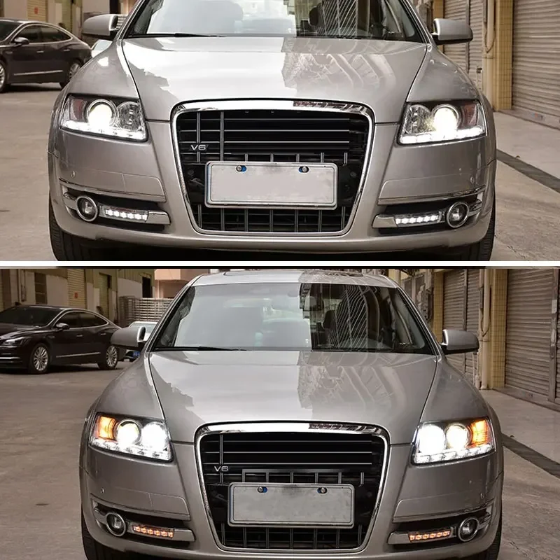 

Led Headlights For Audi A6L LED Headlight 2005 2006 2007- 2011 A6 DRL Signal Head Lamp Assembly Modified Automotive Accessories
