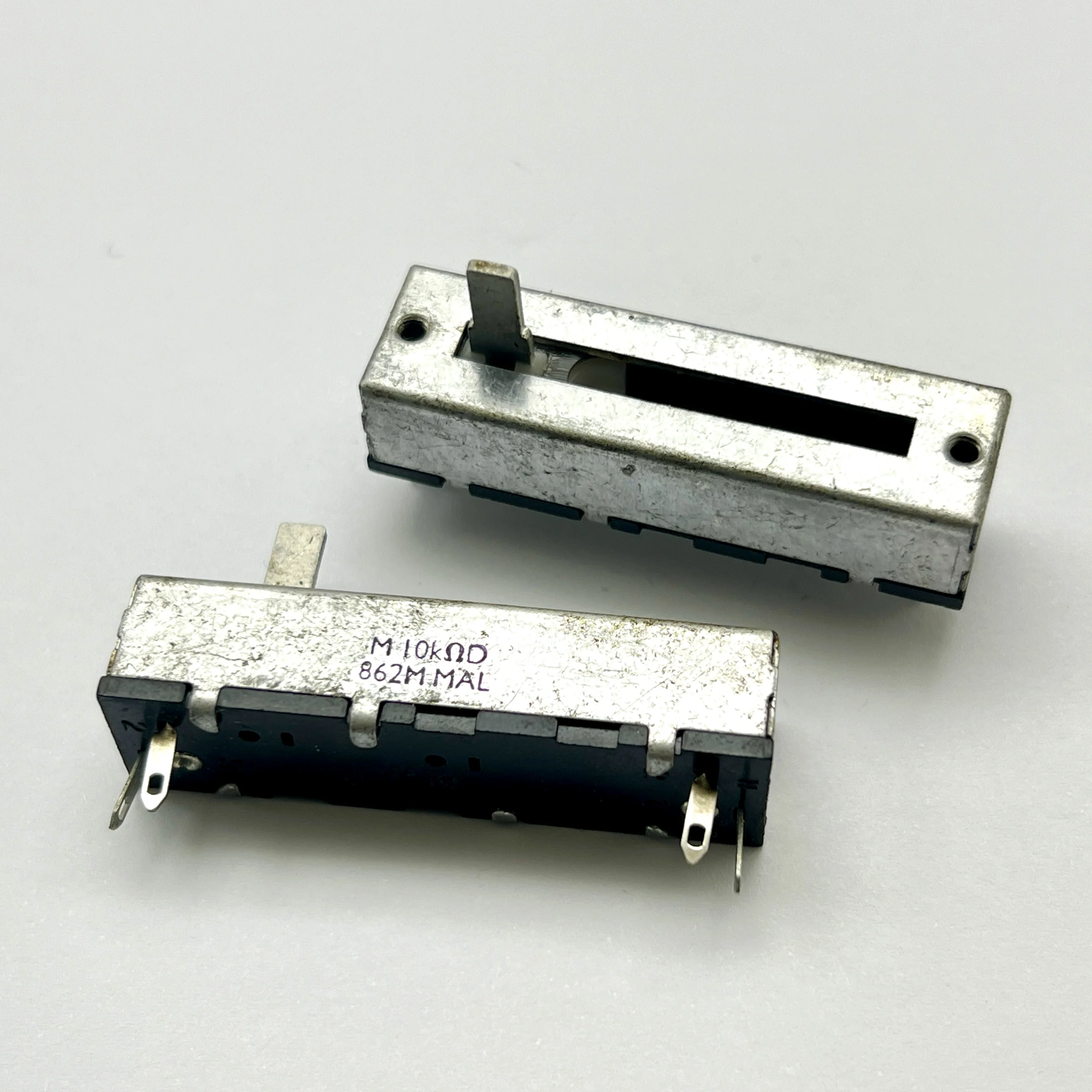 1 piece of Japanese 50mm direct sliding potentiometer 4-pin D10K axis length 10mm