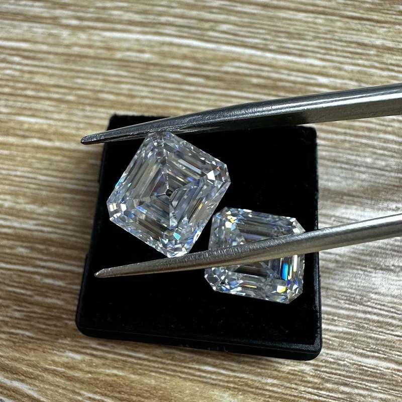 

YanYao Jewelry New Old European Asscher Cut D VVS1 Loose Moissanite Stone, GRA, Suitable for DIY Jewelry Making