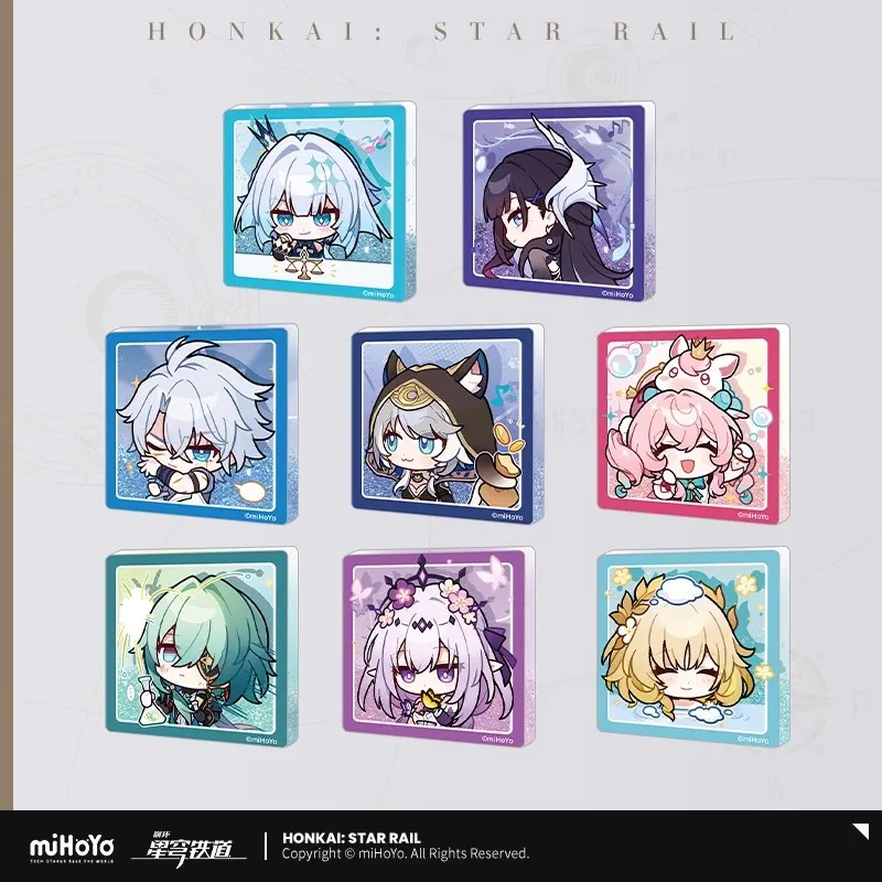 

[Подлинная] miHoYo игра Honkai Star Rail Pom-Pom выставочный зал струящийся песок акриловая наклейка на холодильник реквизит косплей рождественские подарки