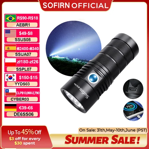 Фонарик Sofirn SP36 Pro 8000 лм холодного белого света