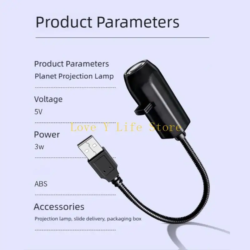 L74C regolabile Halloween Night Light USB Plug Projector Specter Patterns Texture ABS for Home Decoration Party Ambiances