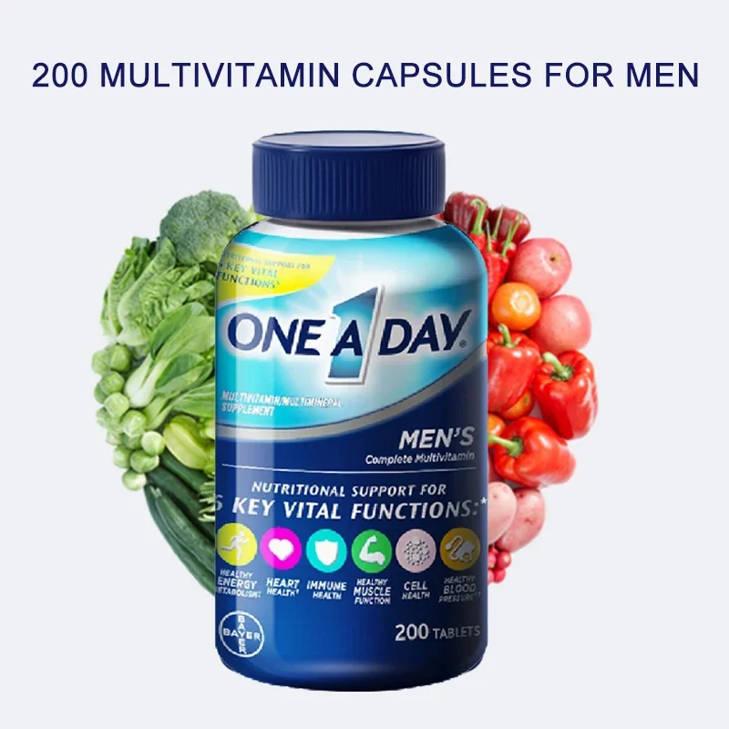 

200 men's multivitamin health supplements, vitamin C, lycopene, zinc boyfriend strength health food, free delivery