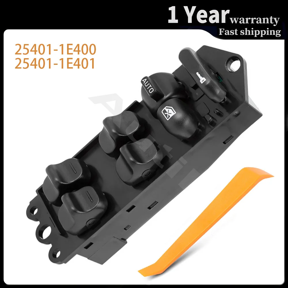 

25401-1E400 Front Left Side Electric Power Window Switch Lifter Control Button for Nissan Altima Stanza Bluebird 25401-1E401