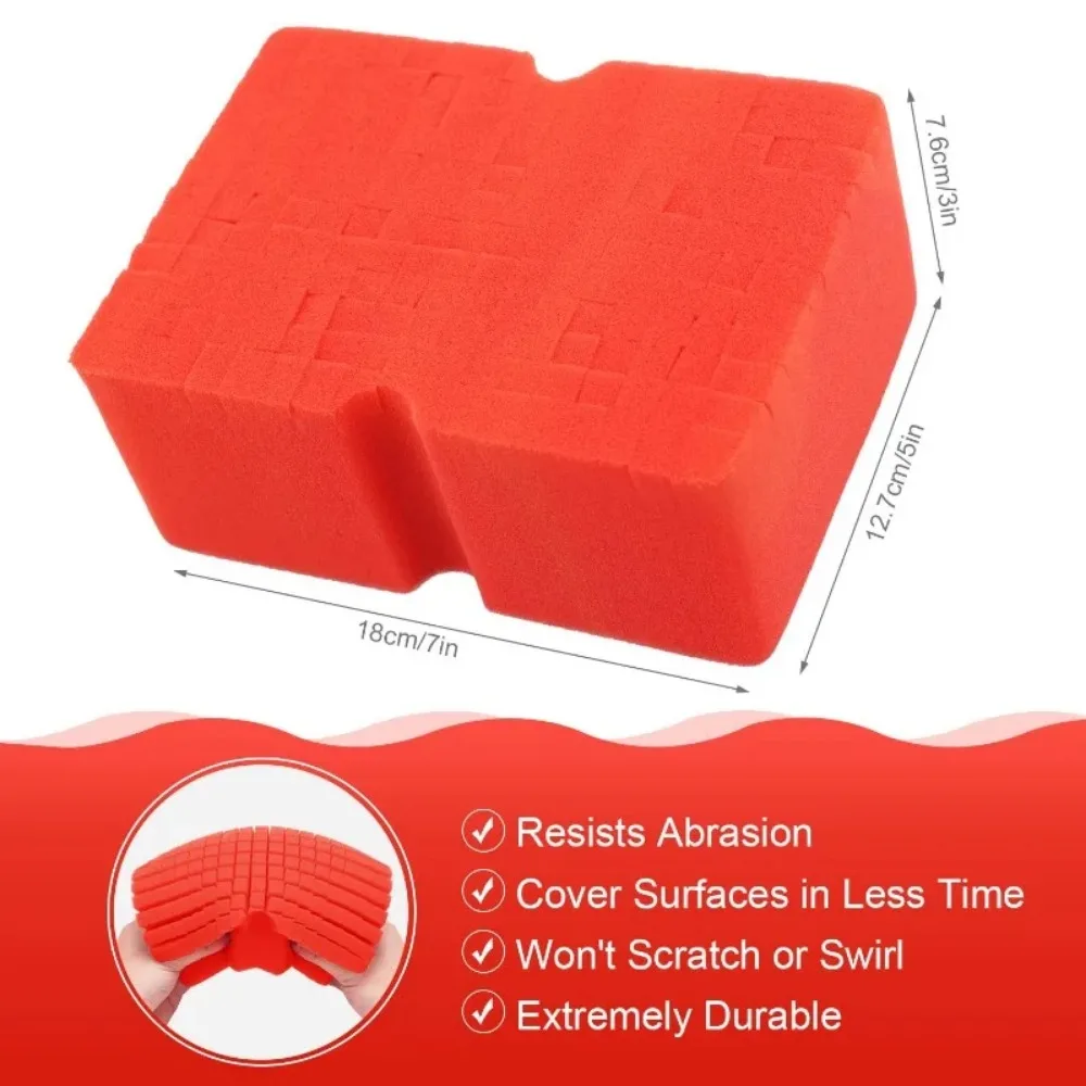 1pcs Durable Non-Scratch Car Wash Tools Soft Foam Grid Sponge Universal Large Cross Cut Cleaning Accessories 2025 New