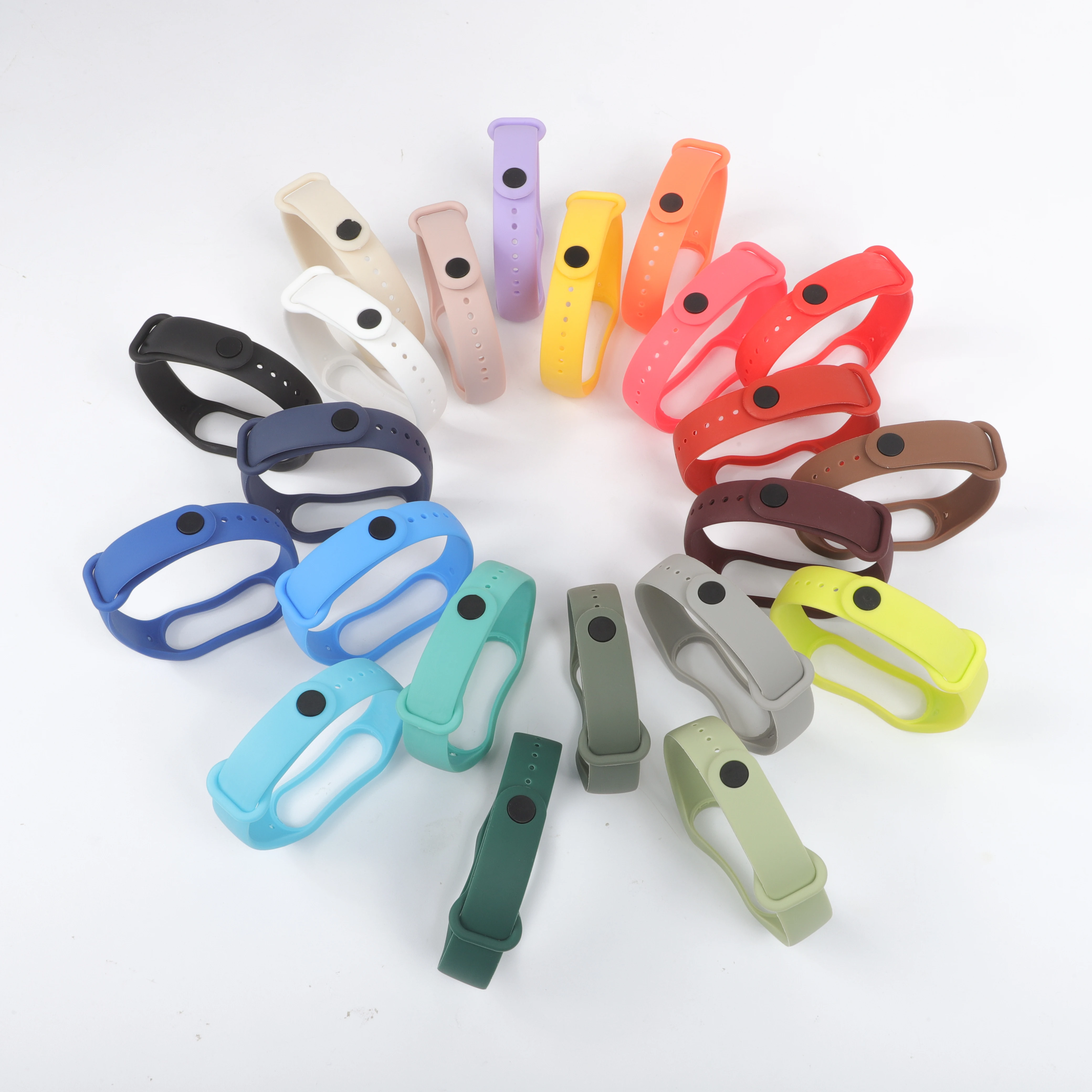 Armbänder für Xiaomi Mi Band 7 6 5 4 3 Silikon Sport Ersatz-Armband Correa Xiaomi Smart Band 7 6 5 4 3 Zubehör – Detail 2