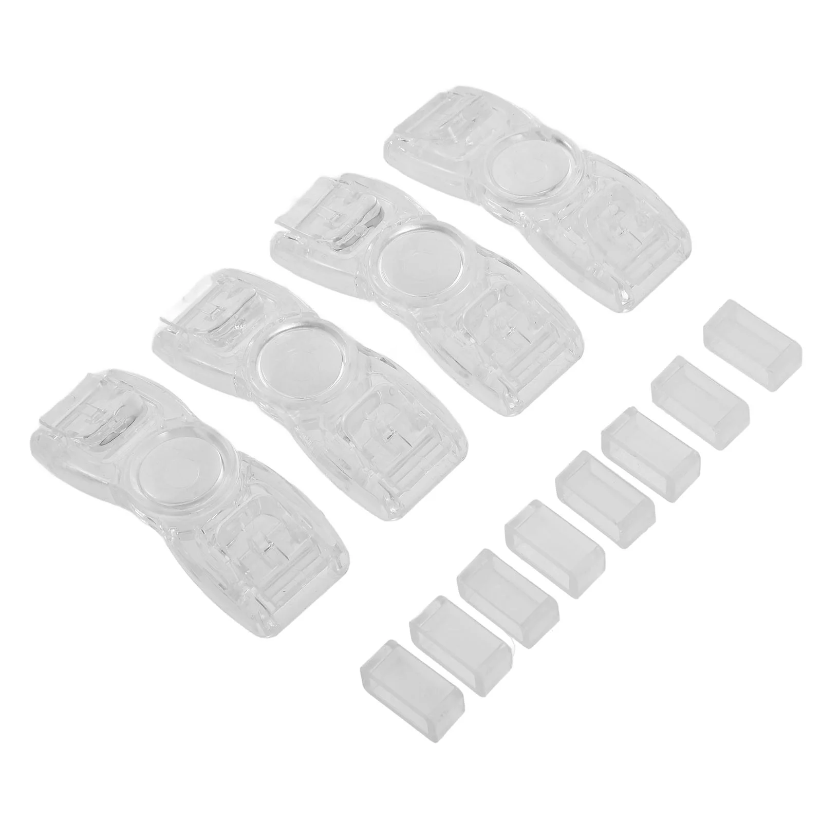 

4 Pcs Swimming Goggles Accessories Plastic Strap Buttons Buckles Accessory Universal Headband Universal water sport goggles tool