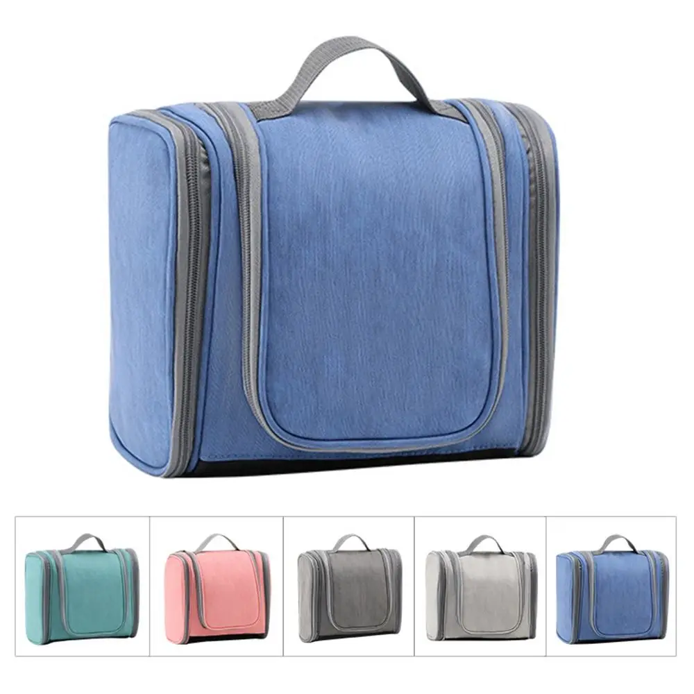 

Waterproof Women's Makeup Bag with Hook Dustproof Hanging Travel Toiletry Bag Zipper Portable Travel Cosmetic Pouch Camping