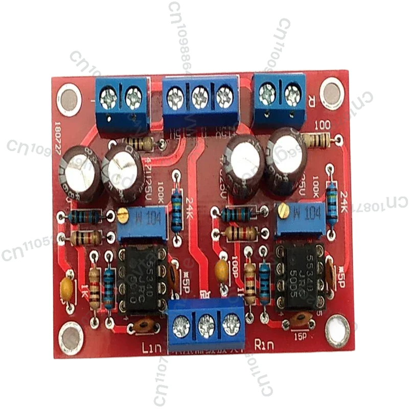 

Готовая плата буферного предусилителя на ОУ 5534: вход с высоким сопротивлением, выход с низким сопротивлением, широкий диапазон входного напряжения