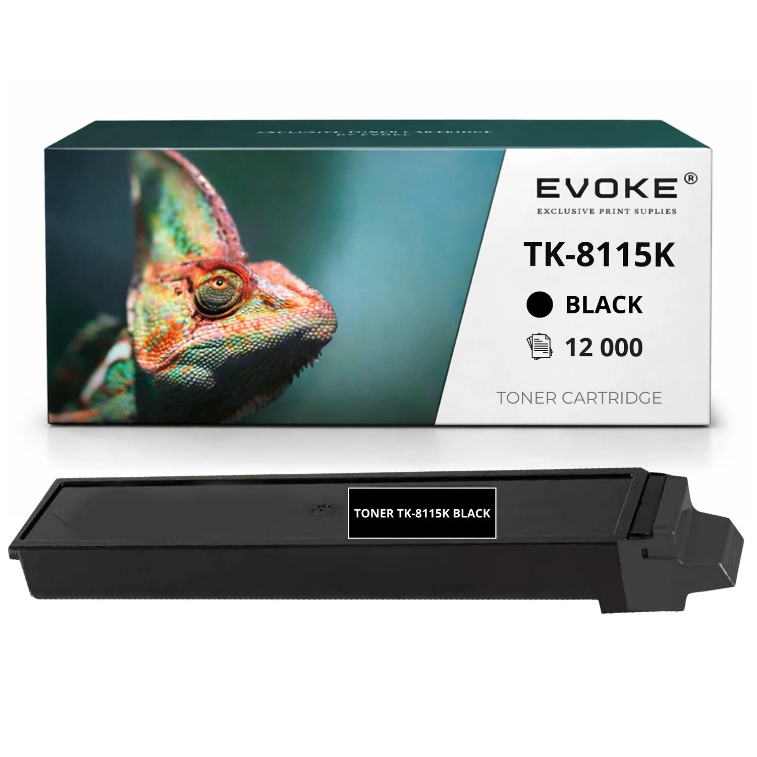 Evoke Compatibele Toner voor Kyocera Tk8115 Tk-8115 Tk-8115Bk Tk8115Bk Zwart 12000 Pagina's Ecosys M8124Cidn M8130Cidn M8130Cin