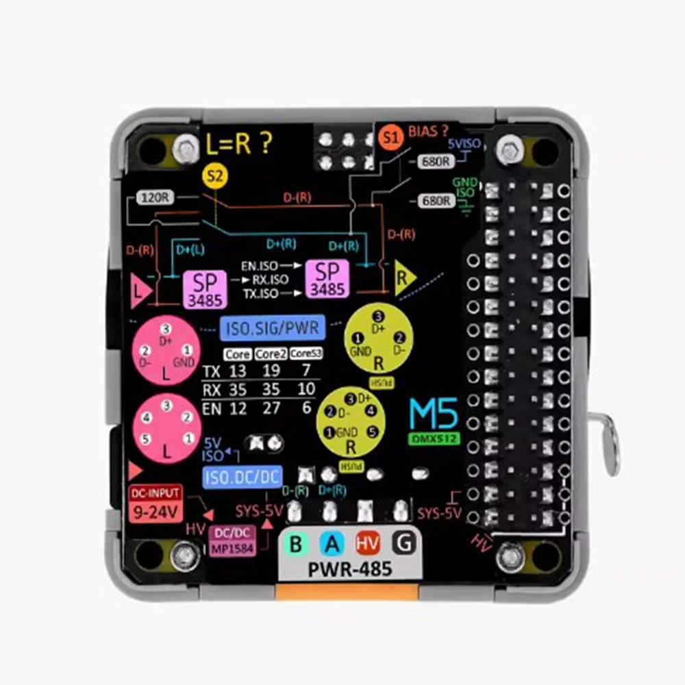 M5Stack DMX Base Functional Base for Data Transmission Scenario Design