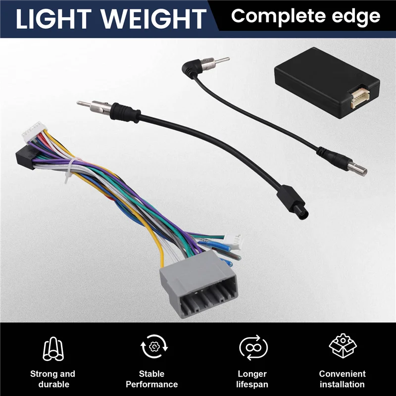 

A03Z-16 Pin Car Android Stereo Wiring Harness Adapter Protocol Box CAN Bus Decoder For Chrysler 300C Jeep Grand Cherokee