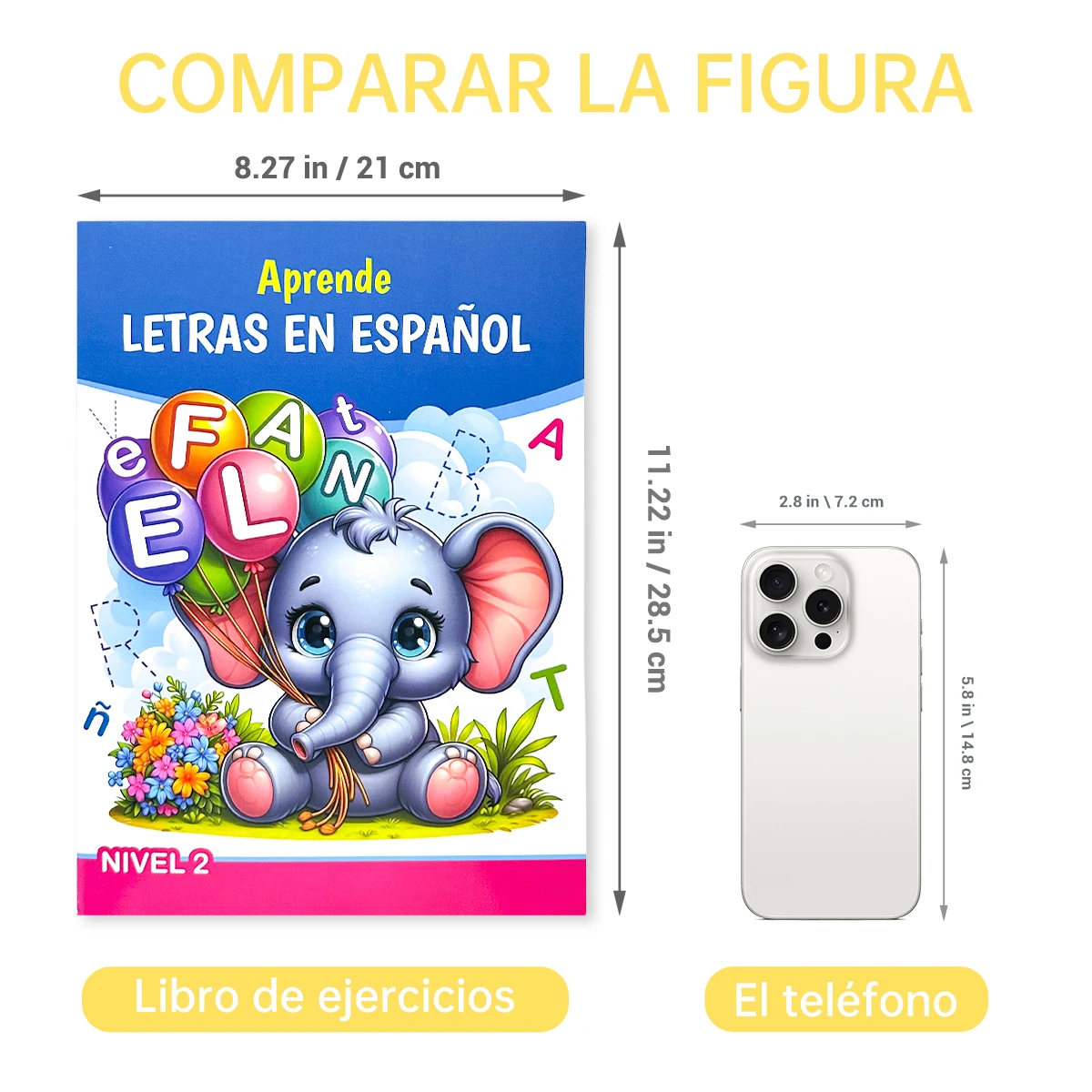 Spanish exercise book for kids! Alphabet cognition + fun games, essential for enlightenment