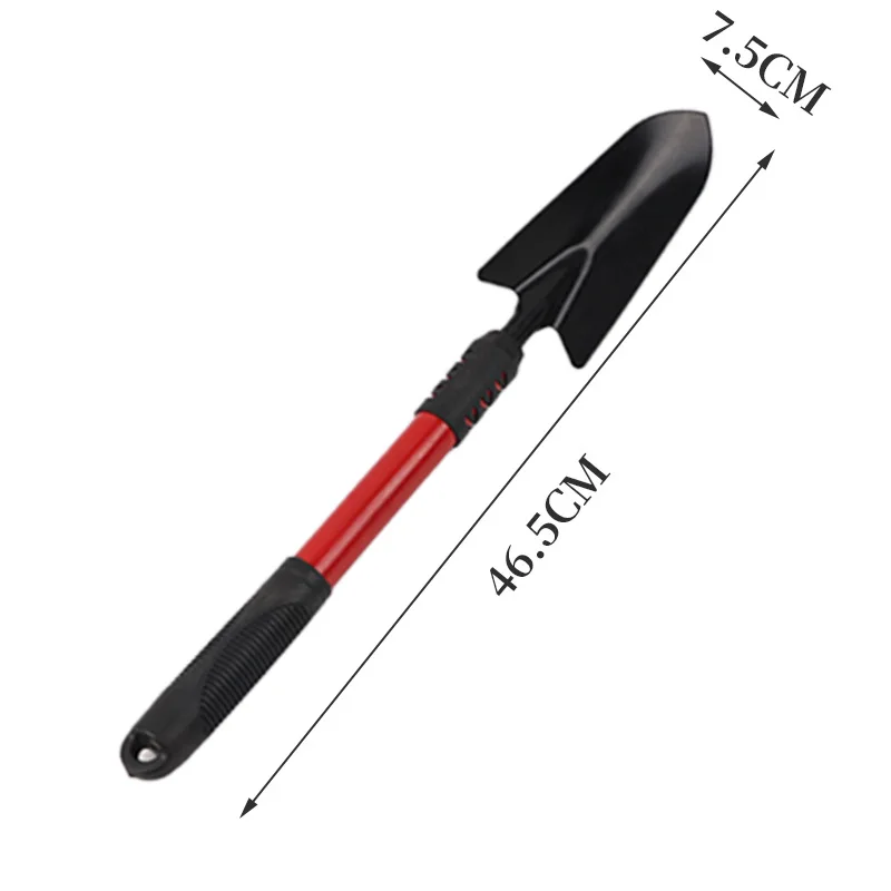 1PC Gardening Spade Five-tooth Plastic Handle Garden Hoe Rake Gardening Tool Set Kit With Extended Handle Garden Hand Tool Set